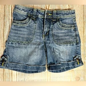 Arizona Jean shorts with cuff. Girls size 10